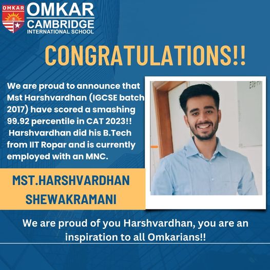 Congratulations “Harshavardhan Shewakramani” We are proud of you.